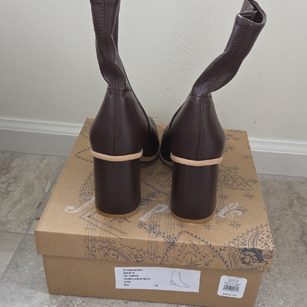 Free People Brown Leather Women's Boots